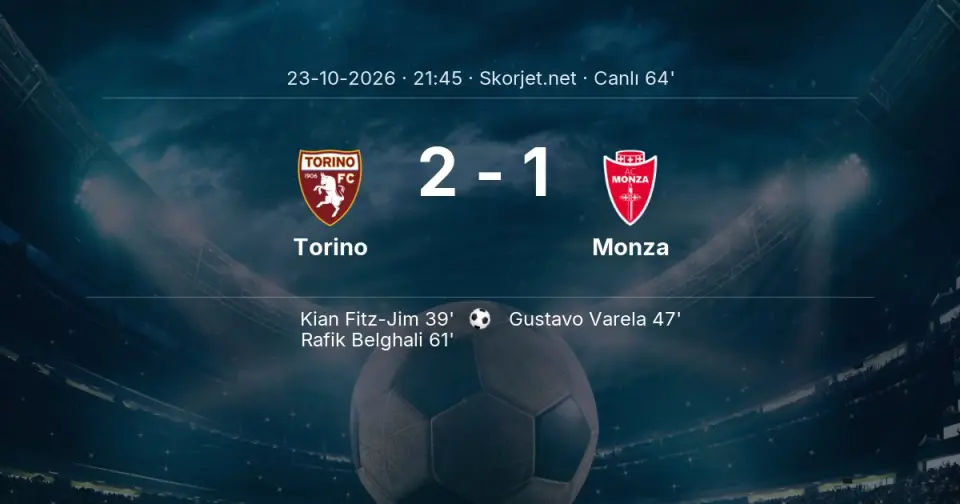 Torino - Monza Maçında Gol: Rafik Belghali (61. dakika)
