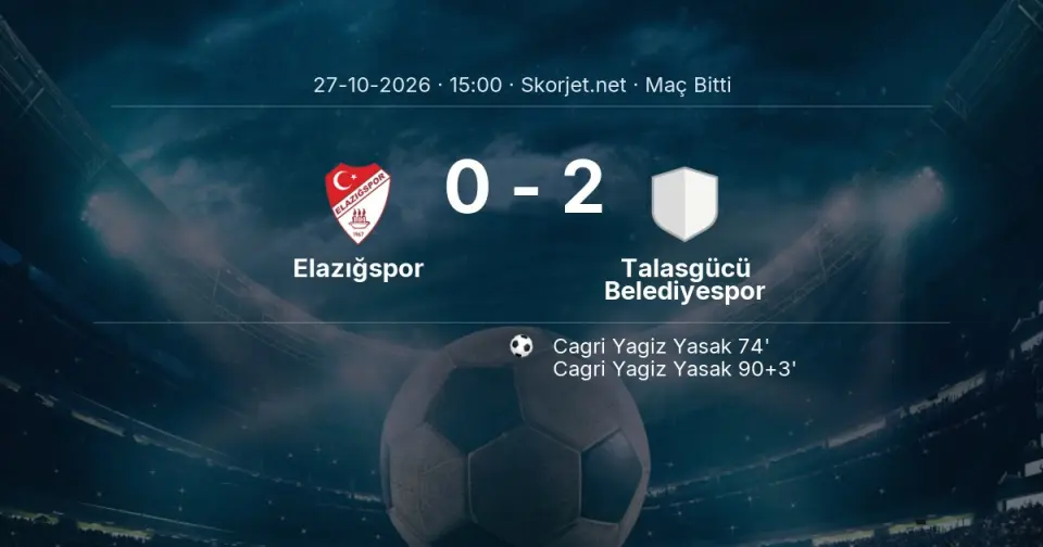 Türkiye Kupası: Elazığspor - Talasgücü Belediyespor Karşılaşması Tamamlandı (0-2) Türkiye Kupası: Elazığspor - Talasgücü Belediyespor Karşılaşması Tamamlandı (0-2)
