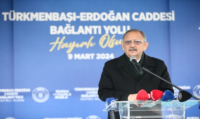 Bakan Özhaseki, Bursa’da Türkmenbaşı-Erdoğan Caddesi Bağlantı Yolu’nun açılışında konuştu: Bakan Özhaseki, Bursa’da Türkmenbaşı-Erdoğan Caddesi Bağlantı Yolu’nun açılışında konuştu:
