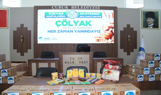 Çubuk Belediyesinden çölyak hastalarına glütensiz gıda desteği Çubuk Belediyesinden çölyak hastalarına glütensiz gıda desteği