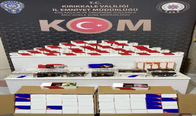 Kırıkkale’de 23 bin makaron ele geçirildi Kırıkkale’de 23 bin makaron ele geçirildi