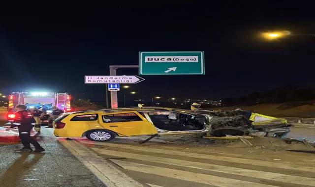 İzmir’de taksinin bariyere çarpması sonucu yaralanan kişi hayatını kaybetti İzmir’de taksinin bariyere çarpması sonucu yaralanan kişi hayatını kaybetti