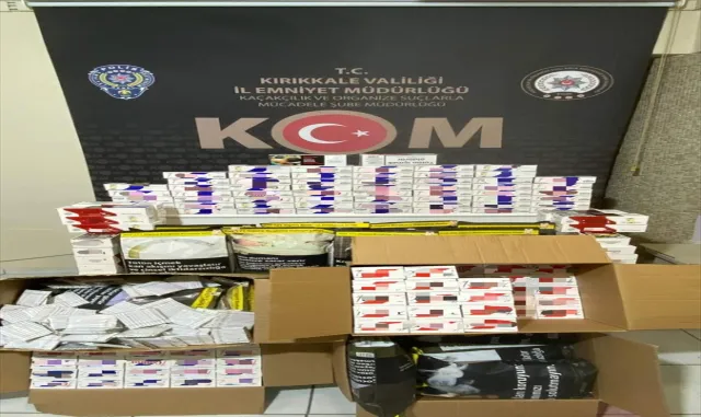 Kırıkkale’de 39 bin makaron ele geçirildi Kırıkkale’de 39 bin makaron ele geçirildi