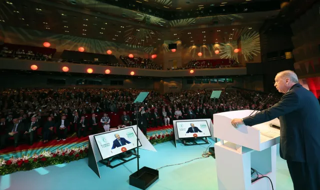 Cumhurbaşkanı Erdoğan, "Ziraat Bankası Tarım Ekosistemi Buluşması" programında konuştu: (2) Cumhurbaşkanı Erdoğan, "Ziraat Bankası Tarım Ekosistemi Buluşması" programında konuştu: (2)