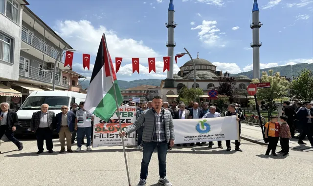 Düzce’de Gazze’ye destek yürüyüşü düzenlendi Düzce’de Gazze’ye destek yürüyüşü düzenlendi