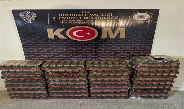 Kırıkkale’de 38 bin 800 makaron ele geçirildi Kırıkkale’de 38 bin 800 makaron ele geçirildi