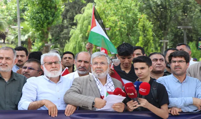 Şanlıurfa’da İsrail’in Gazze’deki katliamlarına tepki Şanlıurfa’da İsrail’in Gazze’deki katliamlarına tepki