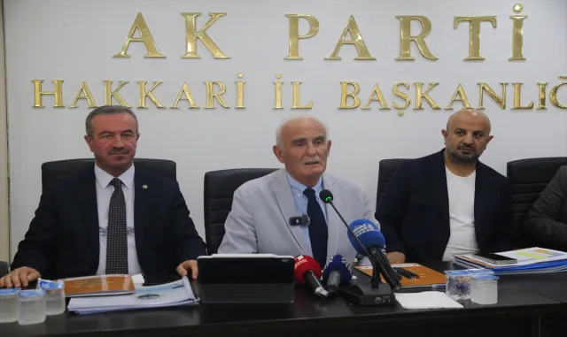 AK Parti Genel Başkan Yardımcısı Yılmaz, Hakkari’de konuştu: AK Parti Genel Başkan Yardımcısı Yılmaz, Hakkari’de konuştu: