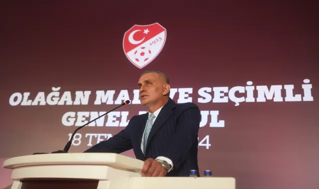 TFF’nin yeni başkanı İbrahim Hacıosmanoğlu, teşekkür konuşması yaptı: TFF’nin yeni başkanı İbrahim Hacıosmanoğlu, teşekkür konuşması yaptı: