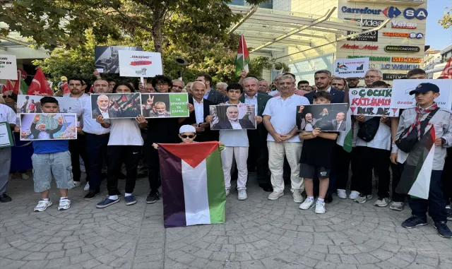 Edirne ve Tekirdağ’da Heniyye suikastı protesto edildi Edirne ve Tekirdağ’da Heniyye suikastı protesto edildi
