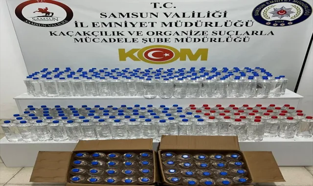 Samsun’da 320 litre etil alkol ele geçirildi Samsun’da 320 litre etil alkol ele geçirildi