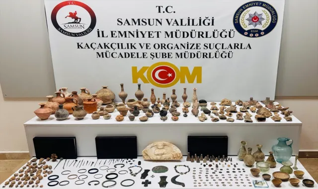 Samsun’da tarihi eser kaçakçılığı operasyonunda 1 kişi yakalandı Samsun’da tarihi eser kaçakçılığı operasyonunda 1 kişi yakalandı
