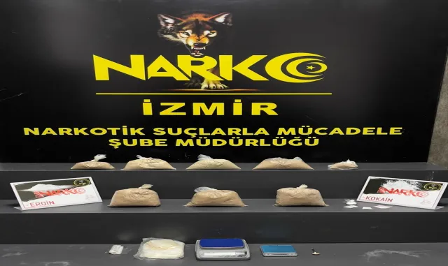 İzmir’de 4 kilo 838 gram eroin ele geçirildi İzmir’de 4 kilo 838 gram eroin ele geçirildi
