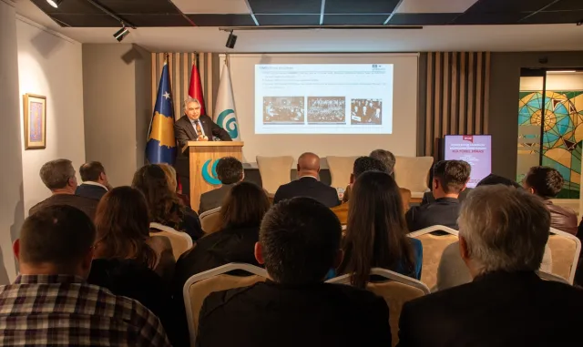 Kosova’da "UNESCO Kültür Çalışmaları ve Balkanlar’da Somut Olmayan Kültürel Miras" söyleşisi Kosova’da "UNESCO Kültür Çalışmaları ve Balkanlar’da Somut Olmayan Kültürel Miras" söyleşisi