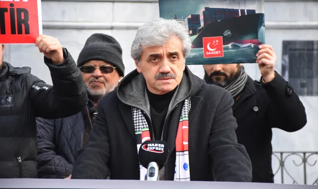 Samsun’da Trump’ın Filistinlileri yerinden etme planına karşı protesto düzenlendi Samsun’da Trump’ın Filistinlileri yerinden etme planına karşı protesto düzenlendi