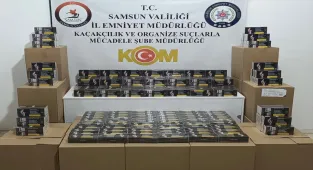 Samsun'da 250 bin makaron ele geçirildi