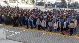 Beypazarı'nda öğrenciler ara tatilin ardından dersbaşı yaptı