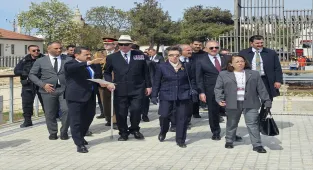 Birleşik Krallık Kraliyet Prensesi Anne, Seddülbahir Kalesi'ni ziyaret etti