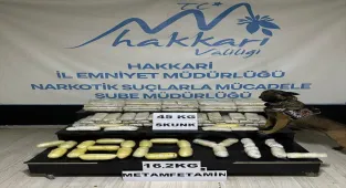 Hakkari'de tırın dorsesinde 61 kilogram uyuşturucu ele geçirildi