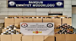 Samsun'da 1 milyon 920 bin makaron ele geçirildi