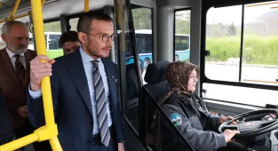 Tokat'ta ilk kadın halk otobüsü şoförü göreve başladı