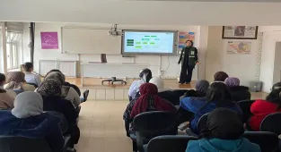 Yozgat'ta Halk Eğitim Merkezi kursiyerlerine bağımlılıklar anlatıldı