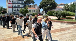 Aydın'da uyuşturucu operasyonunda yakalanan 18 şüpheliden 15'i tutuklandı