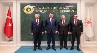 Bakan Kurum, Ankara, Adana ve Balıkesir Büyükşehir Belediye Başkanlarını kabul etti: