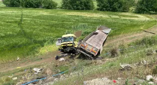 Batman'da şarampole devrilen tırdaki 3 kişi yaralandı