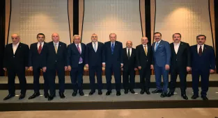 Cumhurbaşkanı Erdoğan, işçi ve işveren temsilcilerini kabul etti: