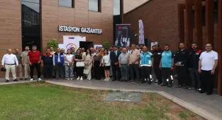 Gaziantep'te afet yardım görevlilerine 