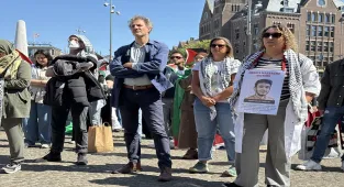 Hollanda'da, Nekbe'nin 77. yılı nedeniyle yürüyüş düzenlendi