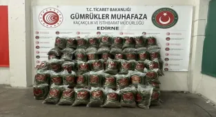 Kapıkule'de 382 kilogram esrar ele geçirildi