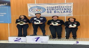 Milli bilardocu Gülşen Degener, İspanya'da gümüş madalya kazandı