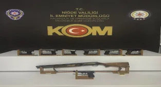 Niğde'de ruhsatsız silah operasyonunda 8 şüpheli yakalandı 