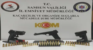 Samsun'da ruhsatsız silah operasyonunda 1 kişi yakalandı