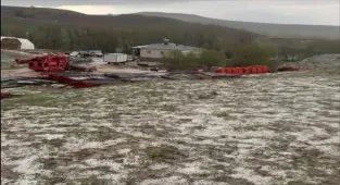 Sivas'ta dolu ve sağanak tarım arazilerine zarar verdi