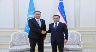 TDT Genel Sekreteri Ömüraliyev, Özbekistan Dışişleri Bakanı Saidov'la görüştü