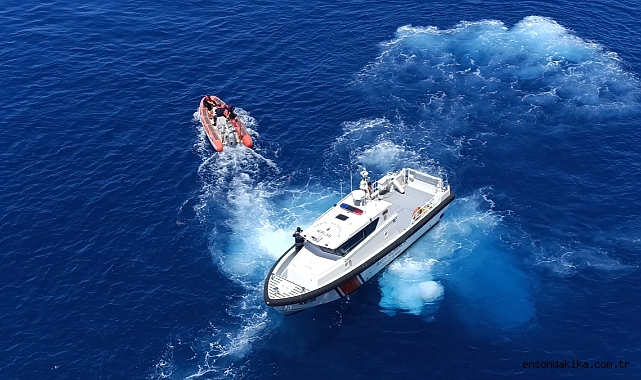 Alanya'da keçi kayalıklarda mahsur kaldı!