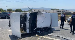 Aydın'da iki otomobilin çarpıştığı kazada 4 kişi yaralandı