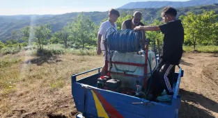 Düzce'de çıkan örtü yangını ekiplerin müdahalesiyle kontrol altına alındı
