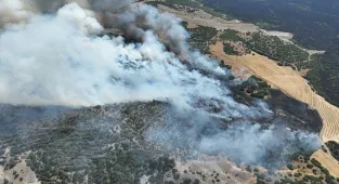 GÜNCELLEME - Manisa'nın Kula ilçesindeki orman yangını kontrol altına alındı