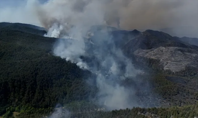 GÜNCELLEME - Sakarya'da ormanlık alanda başlayıp Bilecik tarafına sıçrayan yangına müdahale sürüyor