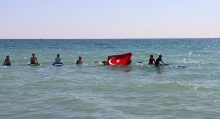 Hatay'da inşası süren sörf merkezinde sporcu yetiştirilecek