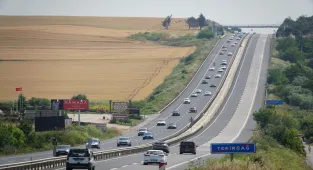 İstanbul-Tekirdağ kara yolunda bayram hareketliliği 