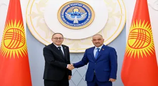 Kırgızistan Meclisi Başkanı Turgunbek Uulu, MHP Milletvekili Topsakal ve beraberindeki heyeti kabul etti