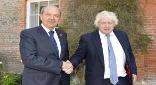 KKTC Cumhurbaşkanı Ersin Tatar, eski İngiltere Başbakanı Boris Johnson ile görüştü