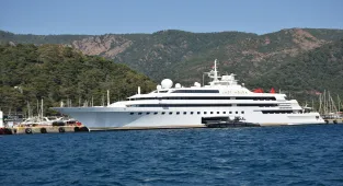 Lüks yat Lady Moura Marmaris'te