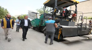 Melikgazi'de 17 bölgede yol çalışması başladı