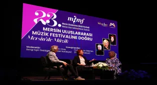 Mersin Uluslararası Müzik Festivali kapsamında söyleşi yapıldı
